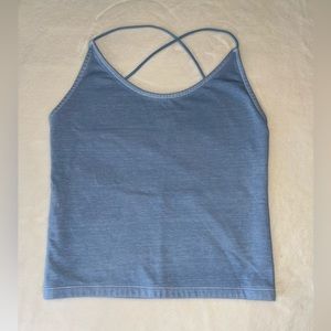 American Eagle Outfitters Light Blue Crop Top Tank